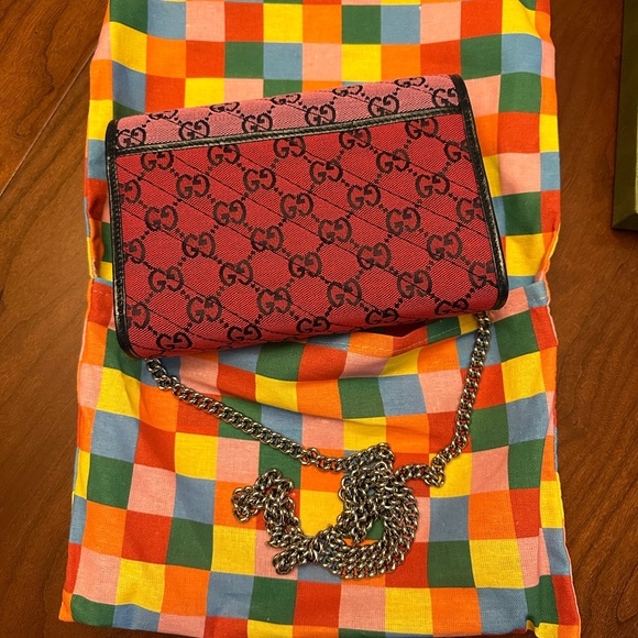 New With Tags 100% Authentic Gucci Marmont Multicolor Bag GG Rare! - Picture 3 of 11